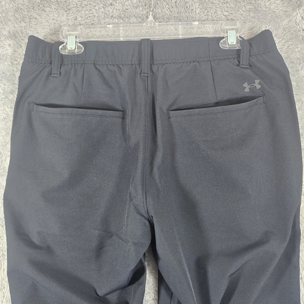 Under Armour Mens Golf Pants Black Straight Leg Performance Trousers 35x30 - Picture 4 of 12